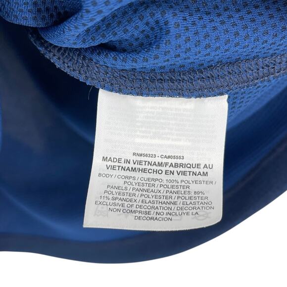 Nike Golf Dri-FIT Quarter Zip Pullover Long Sleeve Shirt Blue Black Men’s Size S - Picture 8 of 8